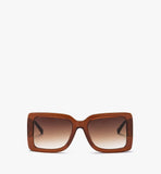 MEGBAMM07NR001-Women’s MCM711S Rectangular Sunglasses|BROWN