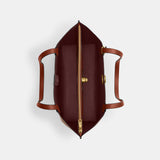 C0693-WILLOW TOTE BAG IN SIGNATURE CANVAS-B4/Tan Caramel