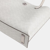 C0693-WILLOW TOTE BAG IN SIGNATURE CANVAS-LH/White Chalk
