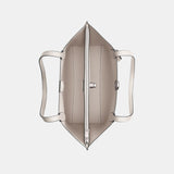 C0693-WILLOW TOTE BAG IN SIGNATURE CANVAS-LH/White Chalk