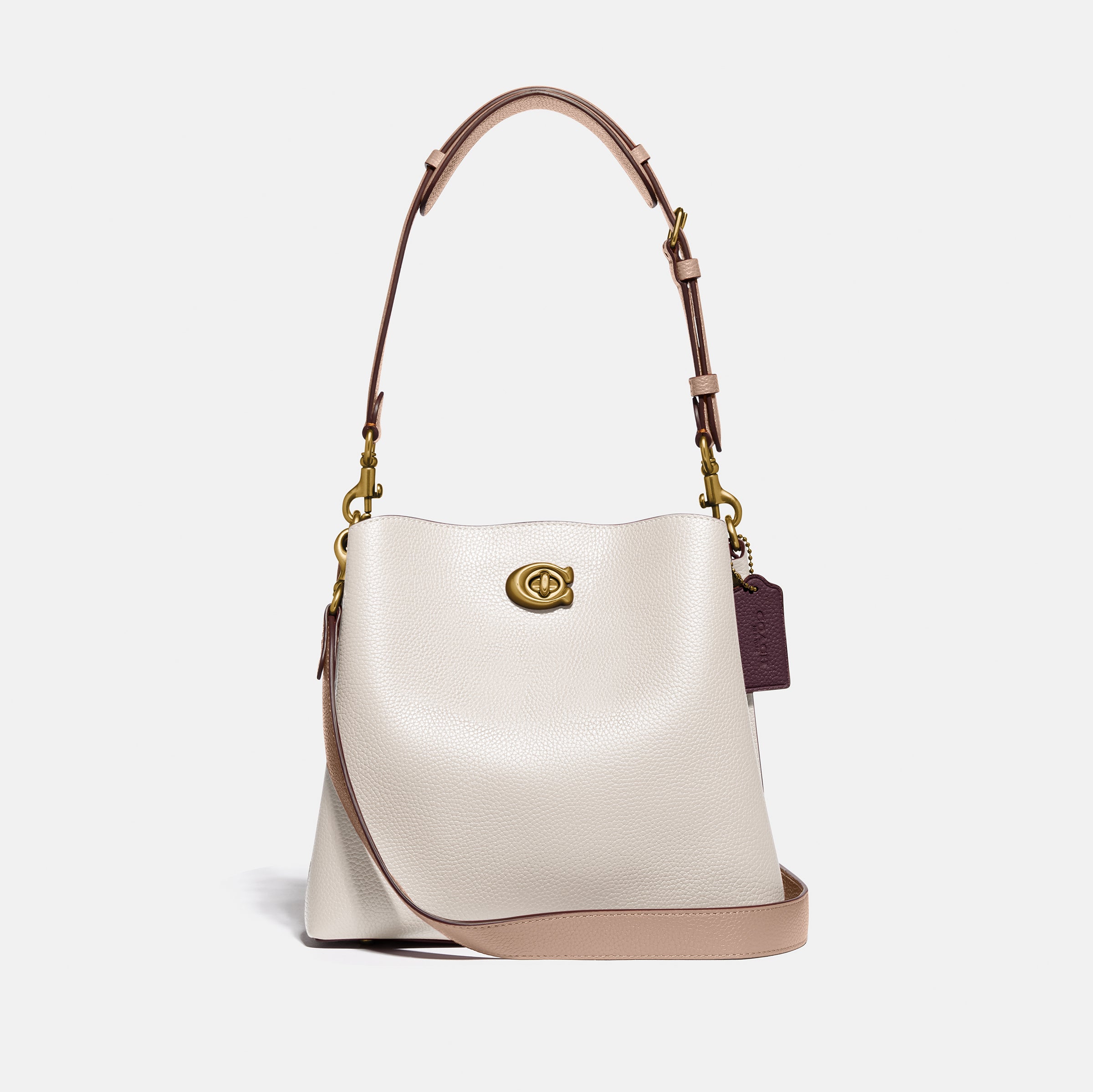 C3766-Willow Bucket Bag In Colorblock-B4/Chalk Multi