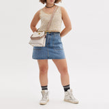 C3766-Willow Bucket Bag In Colorblock-B4/Chalk Multi