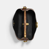 C3766-Willow Bucket Bag In Colorblock-B4/Dark Stone