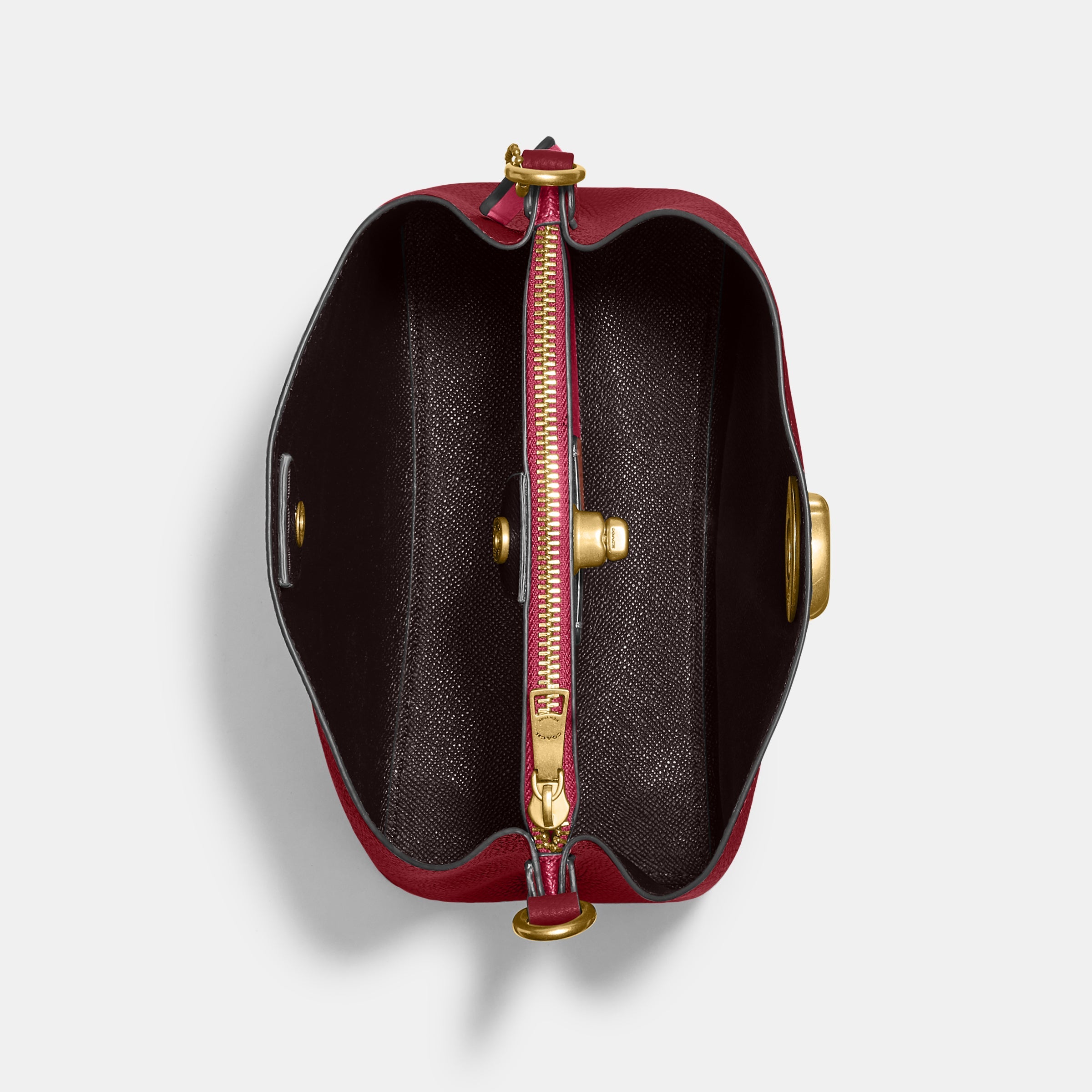 C3766-Willow Bucket Bag In Colorblock-B4/Cherry