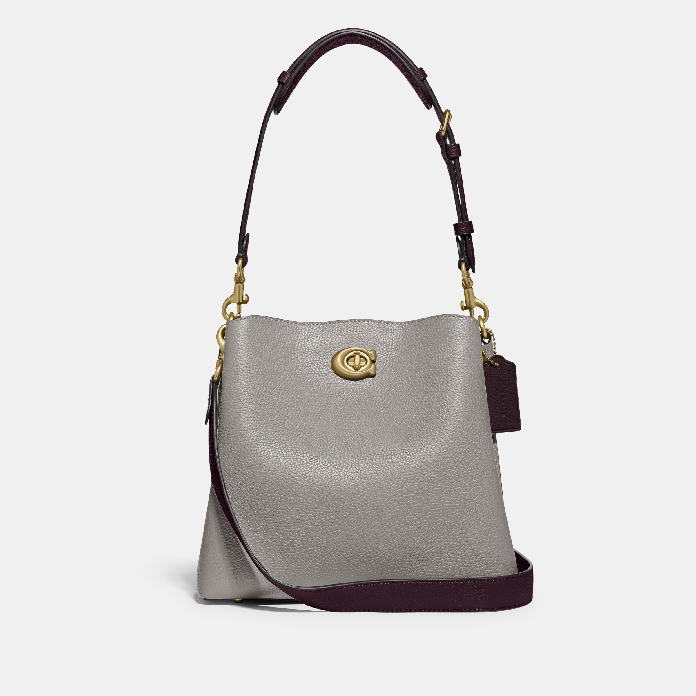 C3766-Willow Bucket Bag In Colorblock-B4/Dove Grey Multi