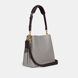 C3766-Willow Bucket Bag In Colorblock-B4/Dove Grey Multi