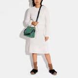 C3766-Willow Bucket Bag In Colorblock-B4/Bright Green Multi