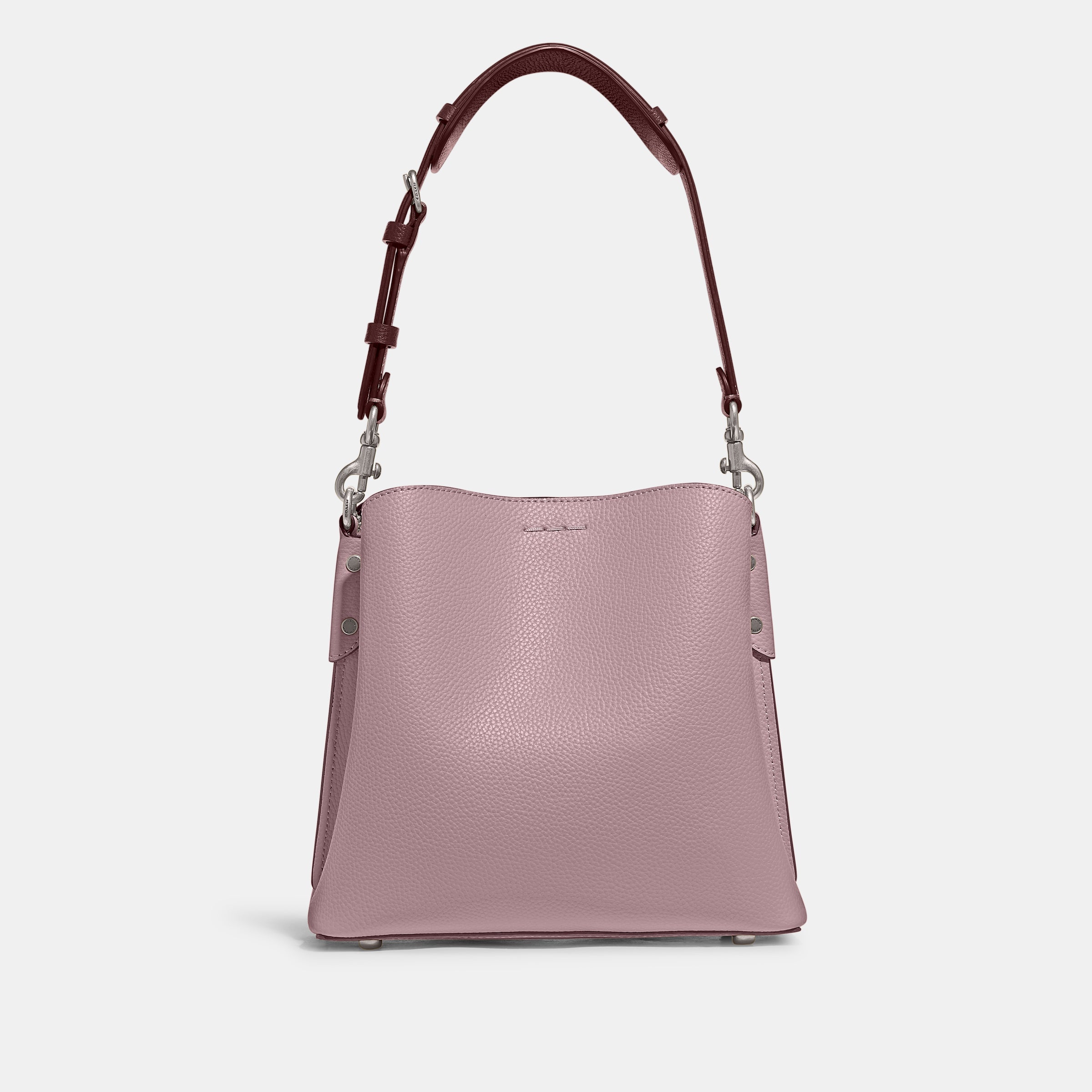 C3766-Willow Bucket Bag In Colorblock-Lh/Faded Purple Multi