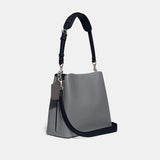C3766-Willow Bucket Bag In Colorblock-Lh/Grey Blue Multi