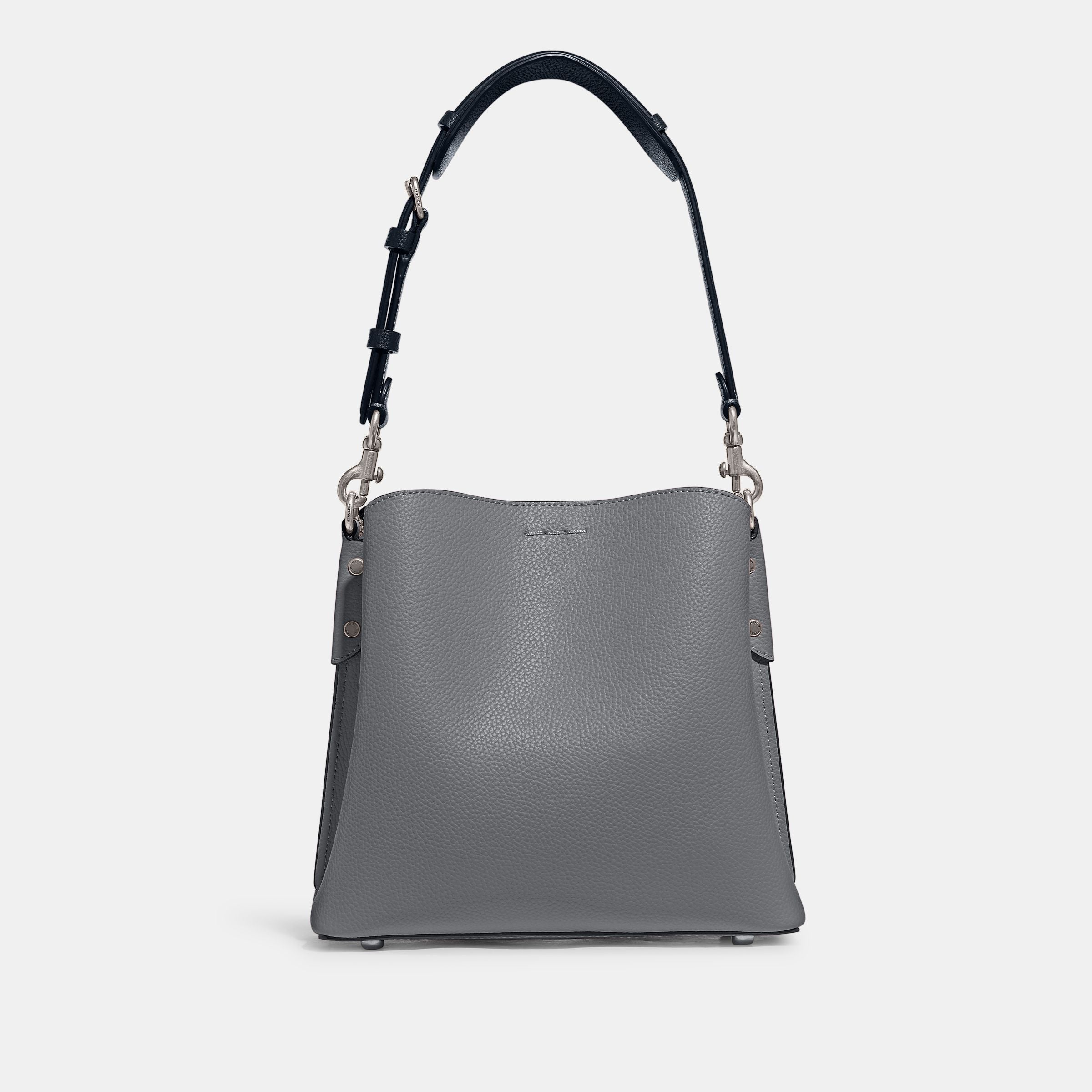 C3766-Willow Bucket Bag In Colorblock-Lh/Grey Blue Multi