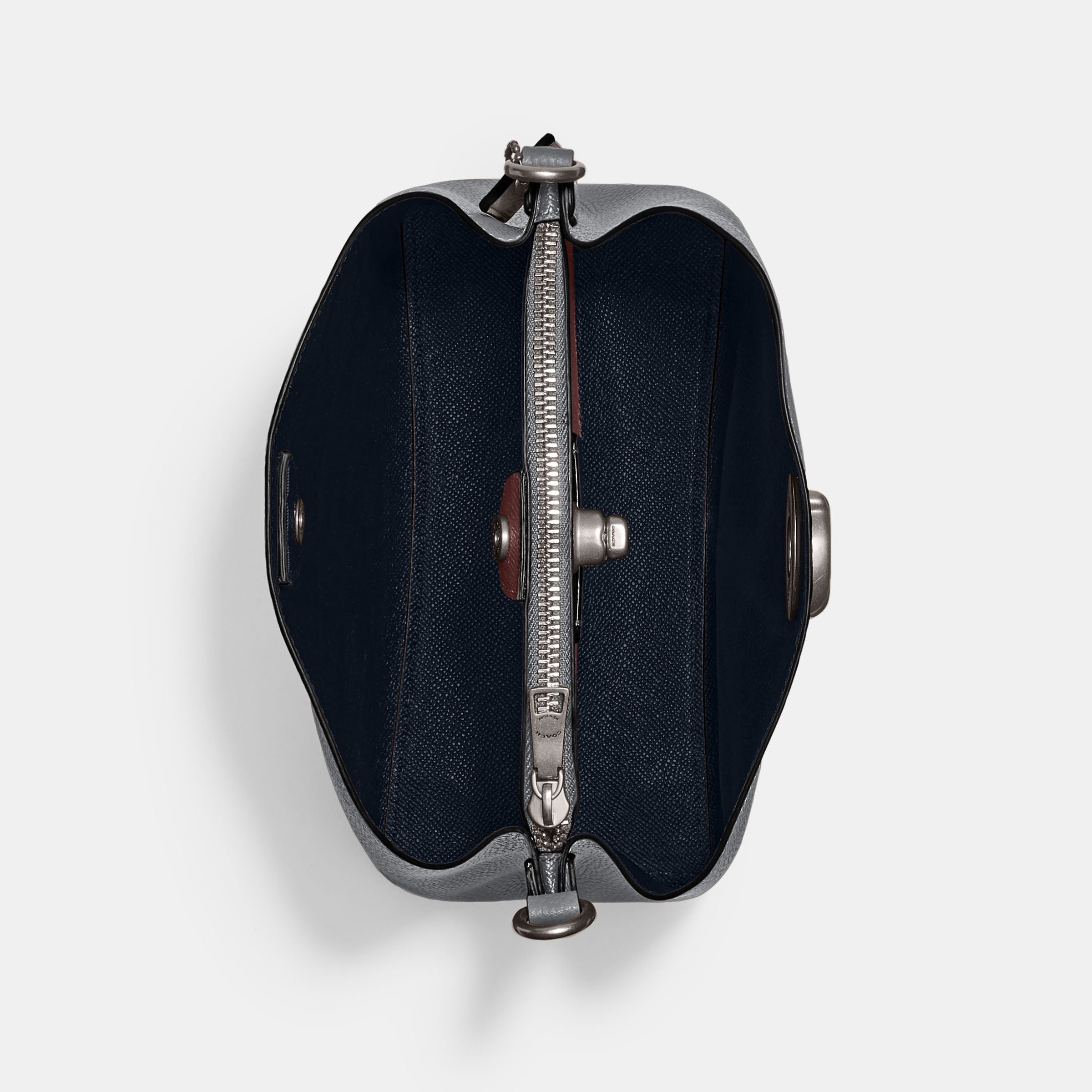 C3766-Willow Bucket Bag In Colorblock-Lh/Grey Blue Multi