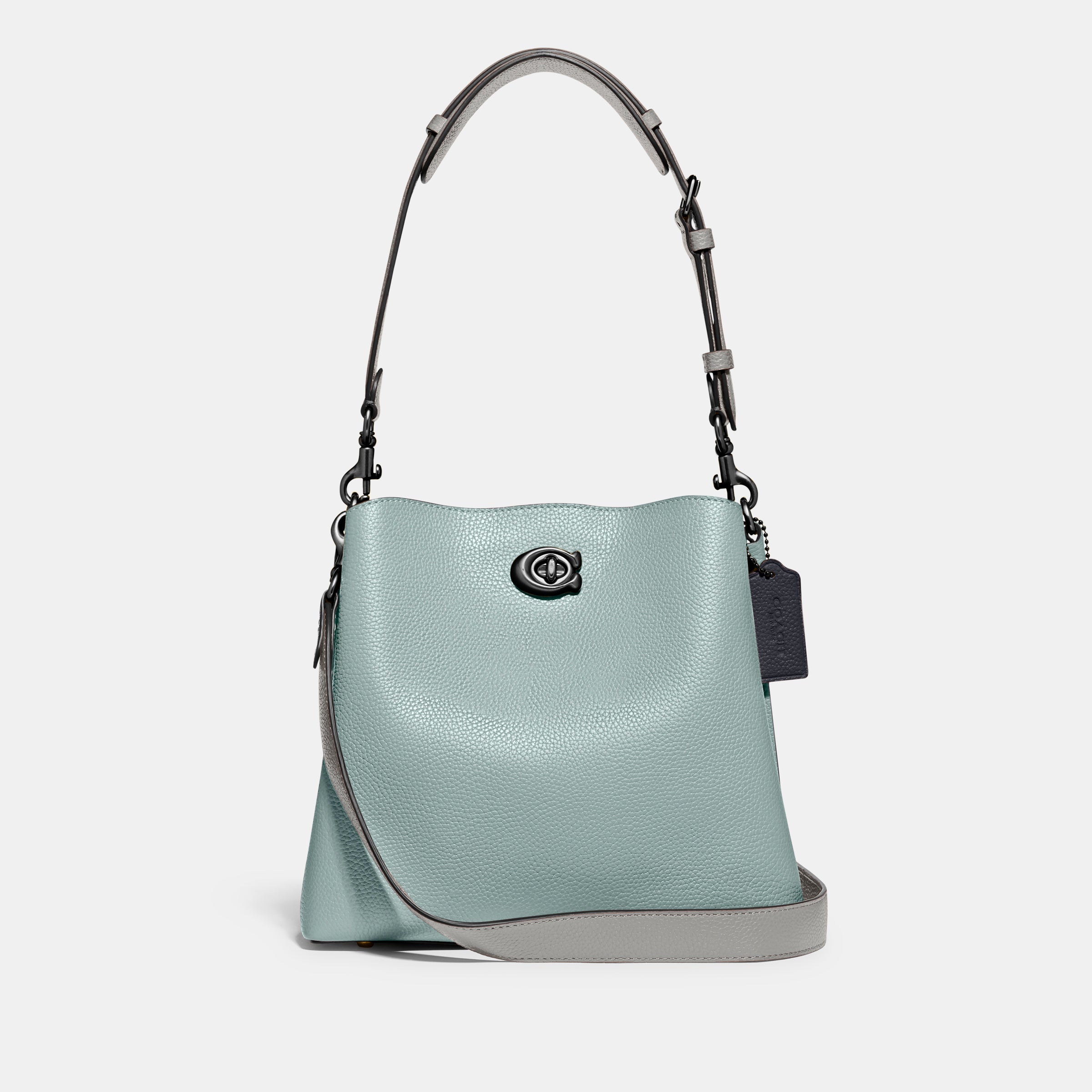 C3766-Willow Bucket Bag In Colorblock-V5/Aqua Multi
