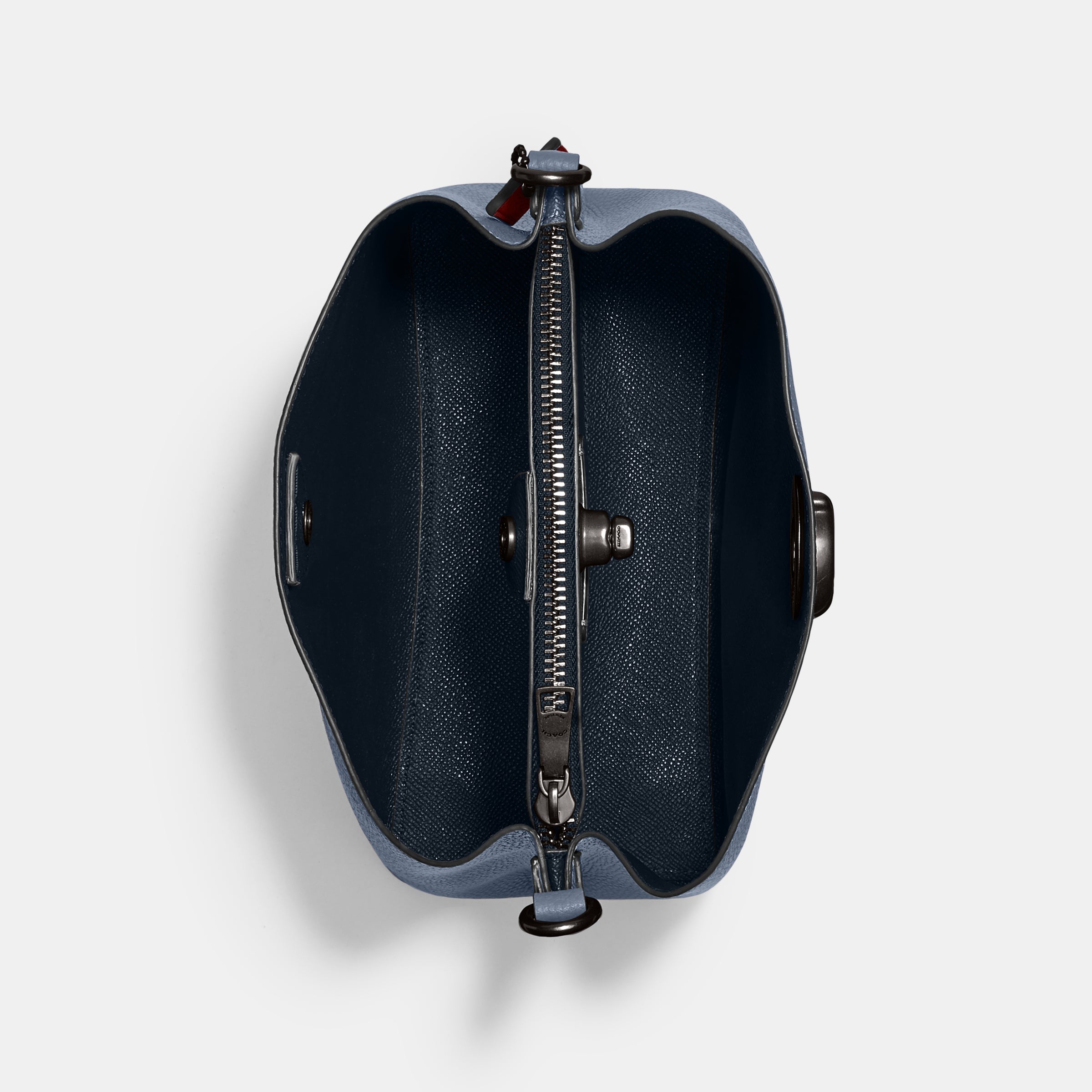 C3766-Willow Bucket Bag In Colorblock-V5/Washed Chambray Multi