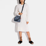 C3766-Willow Bucket Bag In Colorblock-V5/Washed Chambray Multi