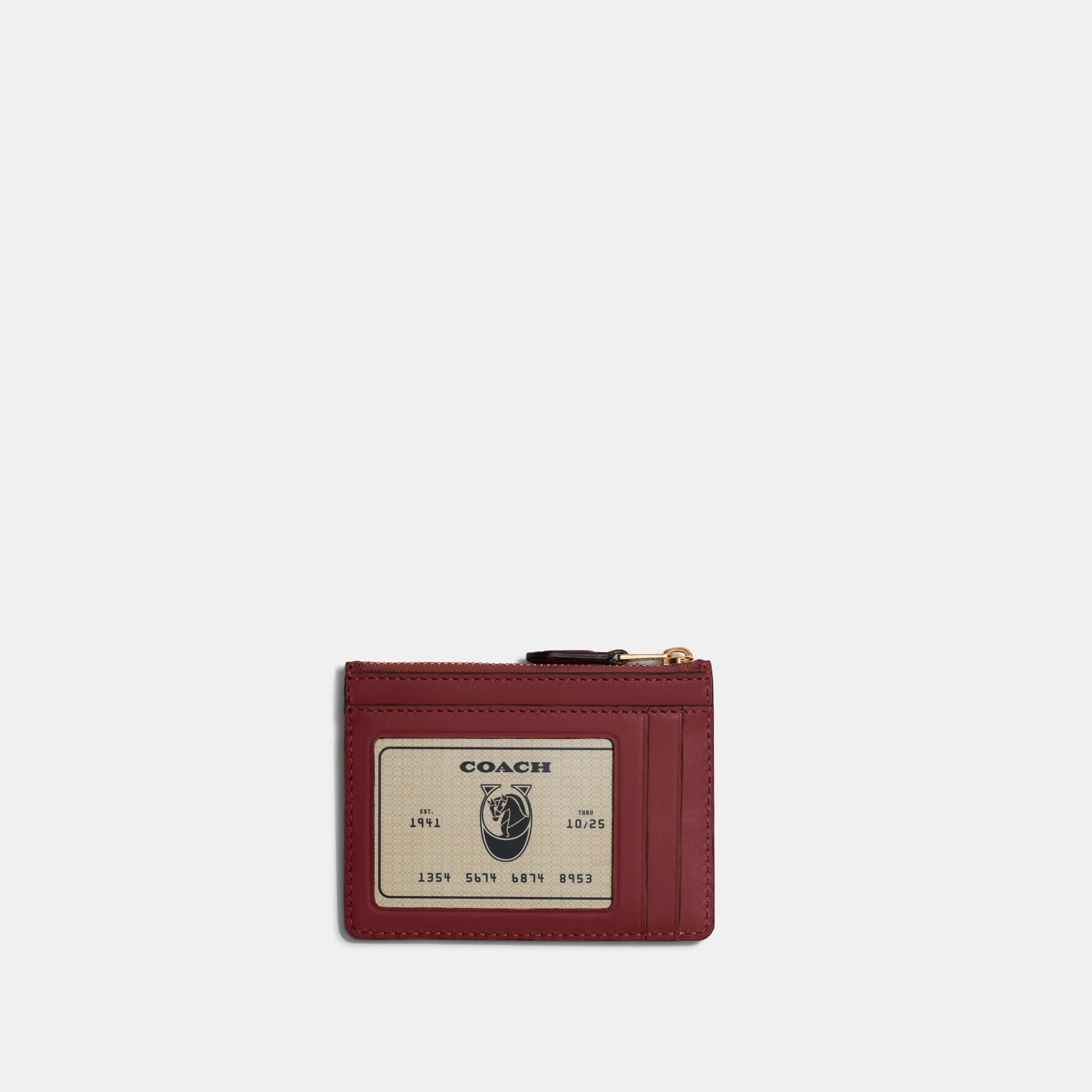 Boxed Mini Skinny Id Case In Signature Textile Jacquard - COACH Saudi Arabia Official Site