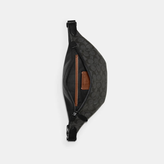 C7700-Charter Belt Bag 7 In Signature Canvas-Charcoal