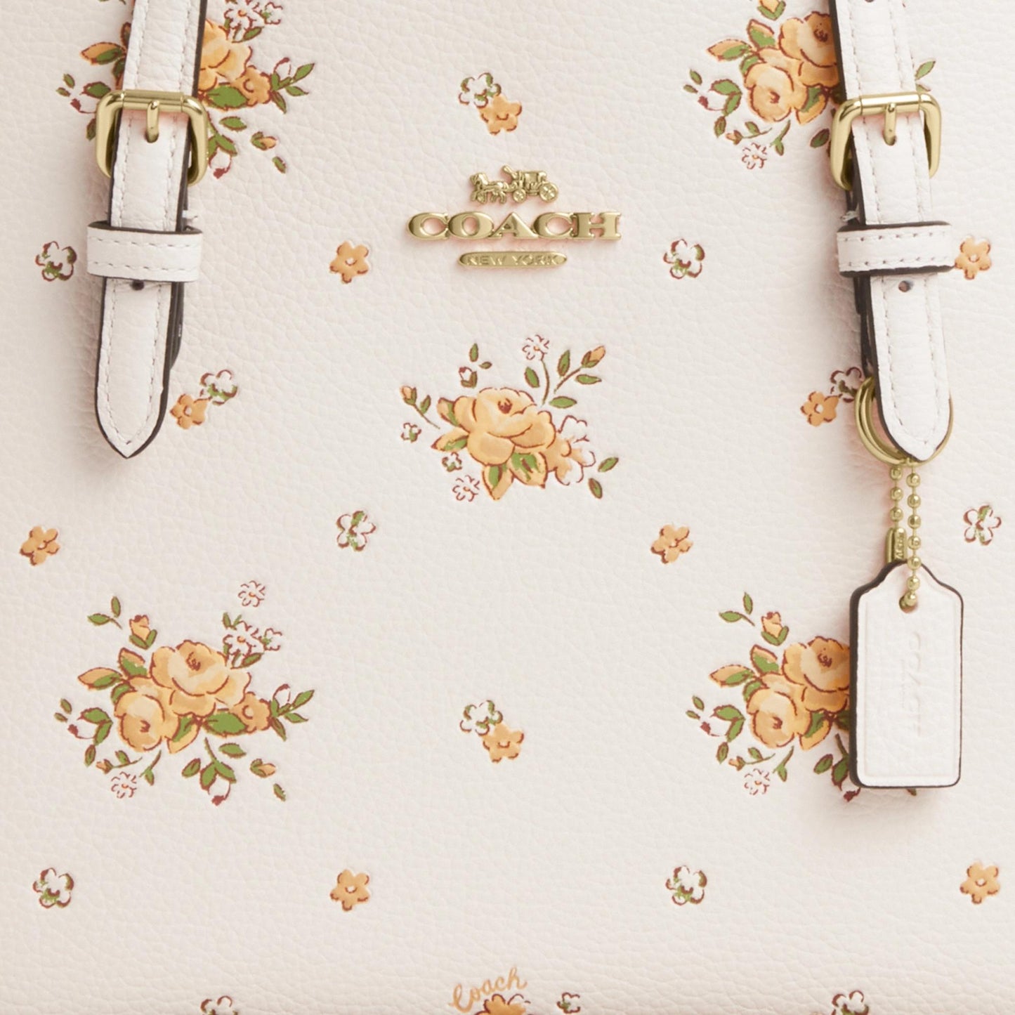 CAL44-MOLLIE TOTE BAG 25 WITH FLORAL PRINT-IM/Chalk Multi