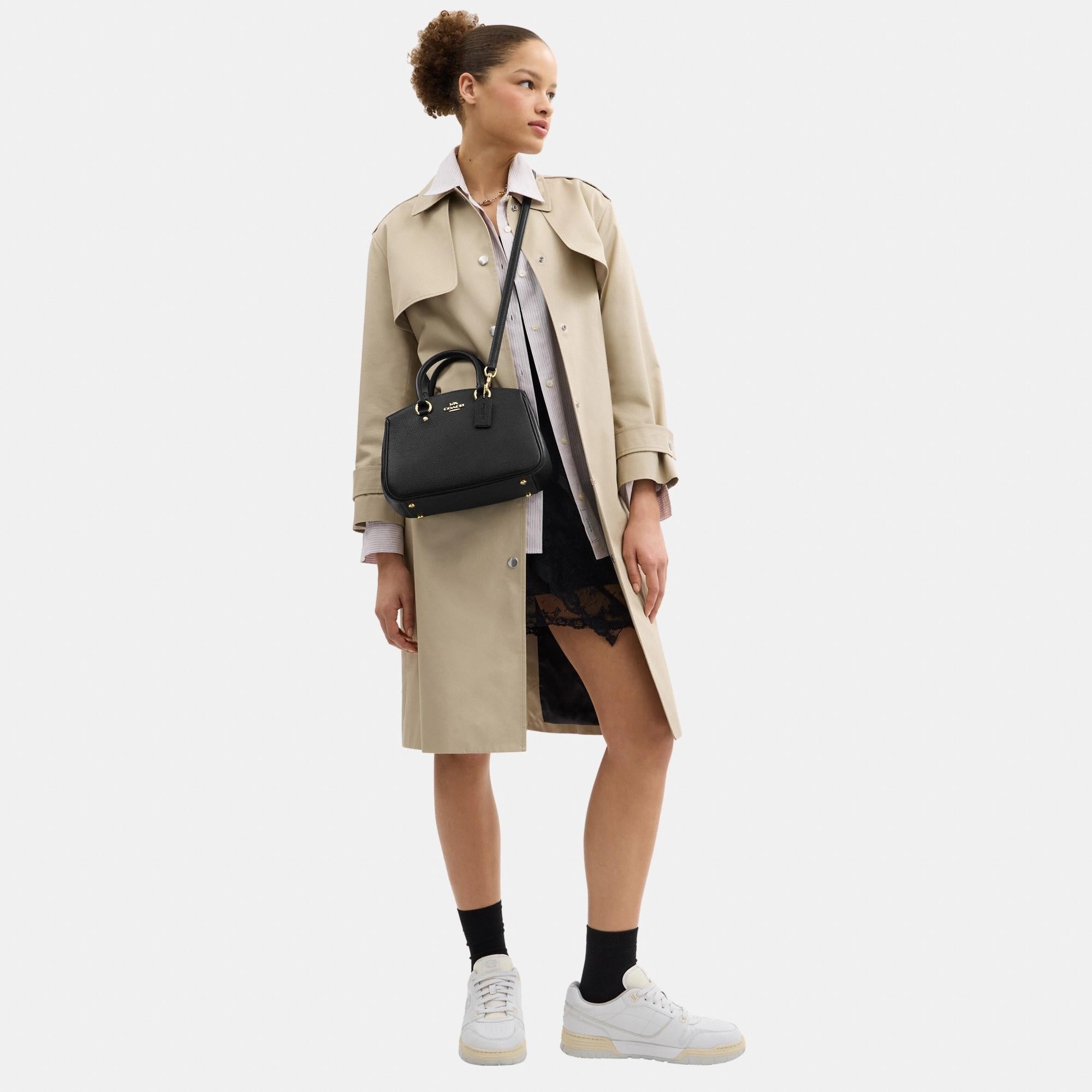 CAL54-SAVANNAH SMALL CARRYALL BAG-IM/Black