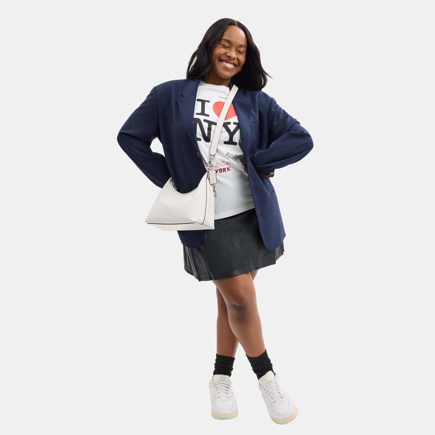 CAM23-JULIET SHOULDER BAG IN SIGNATURE CANVAS-LH/White Chalk