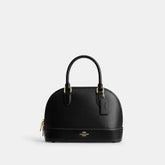 CAM55-Sabrina Satchel Bag-Im/Black