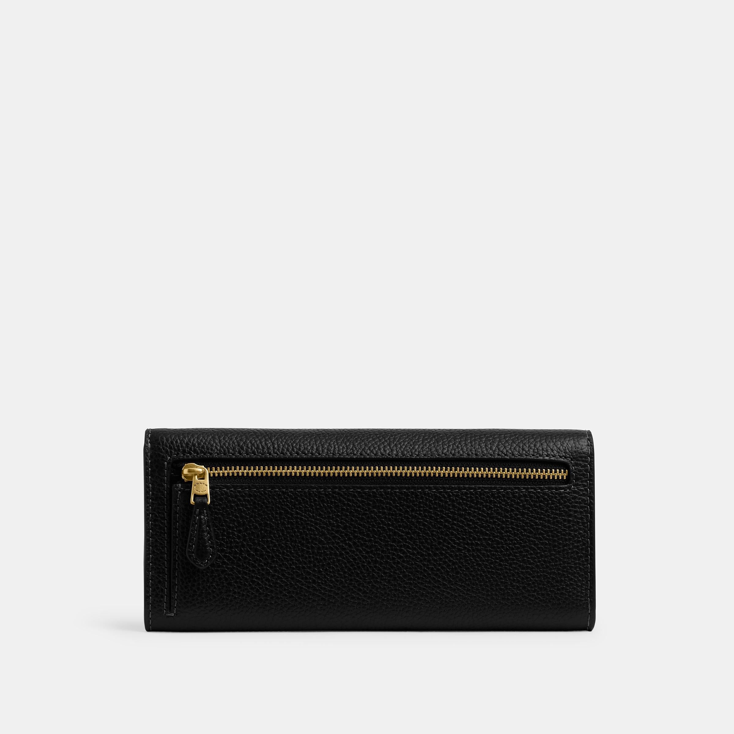 CAO17-Mila Long Flap Wallet-B4/Black