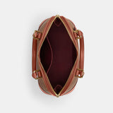 CAS19-Sabrina Satchel Bag In Signature Canvas-Im/Tan/Caramel