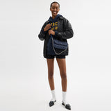 Brook Flap Chain Bag In Signature Denim