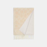 CB692-Reversible Signature Cashmere Muffler-Chalk