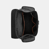 CBF04-Hitch Backpack In Signature Canvas With Patches-Charcoal Multi