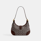 CBF16-Hamptons Hobo Bag In Signature Jacquard-B4/Oak Maple