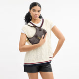 CBF16-Hamptons Hobo Bag In Signature Jacquard-B4/Oak Maple