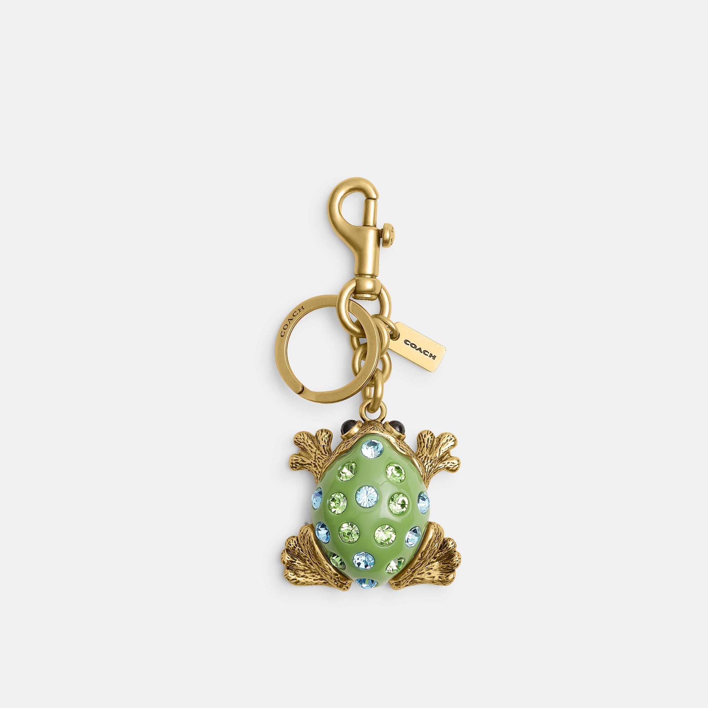 CBH11-Frog Bag Charm-B4/Green Multi