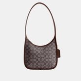 CBH25-Curve Zip Bag In Signature Jacquard-B4/Oak Maple