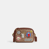 CBM28-Coach X Peanuts Jamie Camera Bag In Signature Canvas With Patches-Im/Tan/Brown Multi