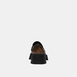 CBV18-Leah Platform Loafer In Loved Leather-Black