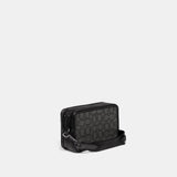 CC069-Charter Crossbody In Signature Jacquard-Charcoal/Black