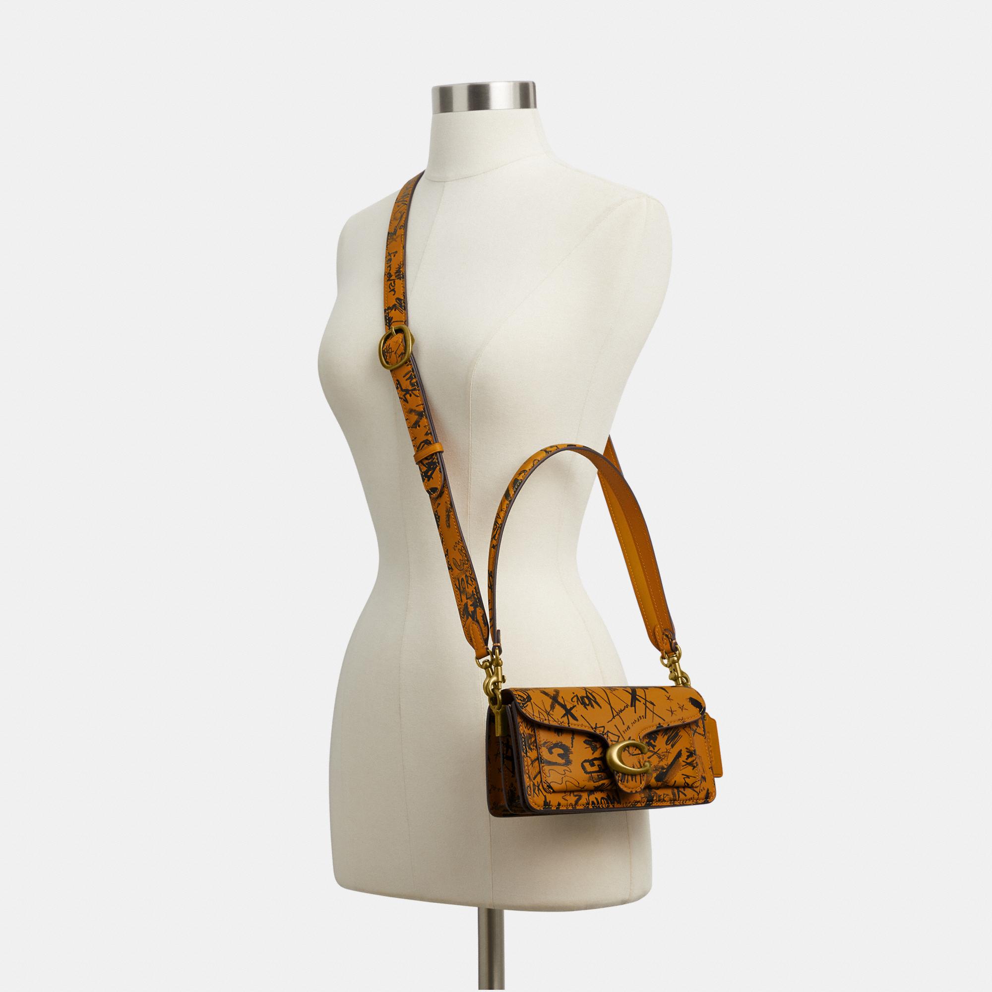 CCQ58-Tabby Shoulder Bag 20 With Graffiti Print-1Z/Ochre Multi
