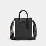 CJ795-Tote 16 With Signature Canvas-Black