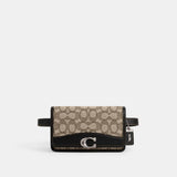 CJ810-Bandit Belt Bag In Signature Jacquard-Lh/Cocoa Black