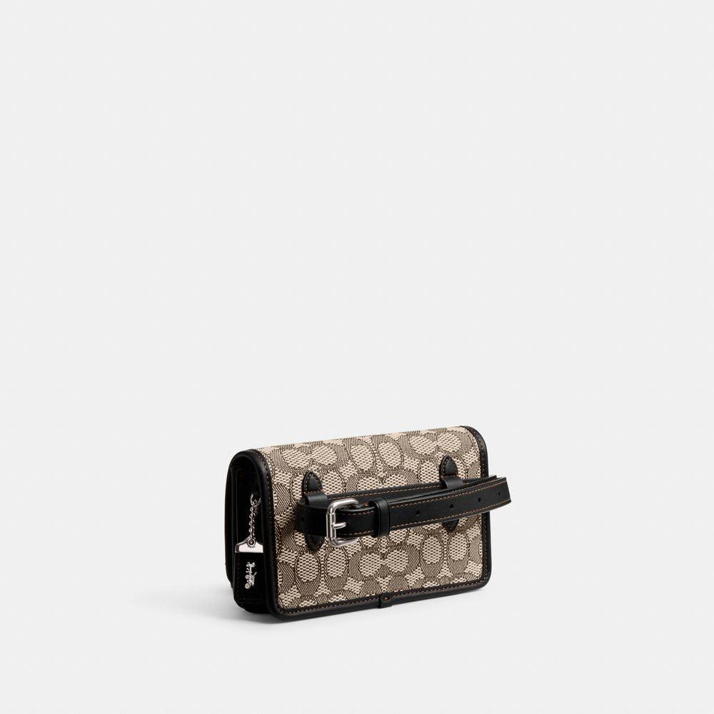 CJ810-Bandit Belt Bag In Signature Jacquard-Lh/Cocoa Black