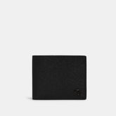 CJ880-3-In-1 Wallet With Signature Canvas Interior-Black