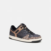 CK556-C201 Sneaker In Signature Canvas-Black/Maple