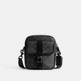 CK969-Beck Crossbody In Signature Canvas-Charcoal