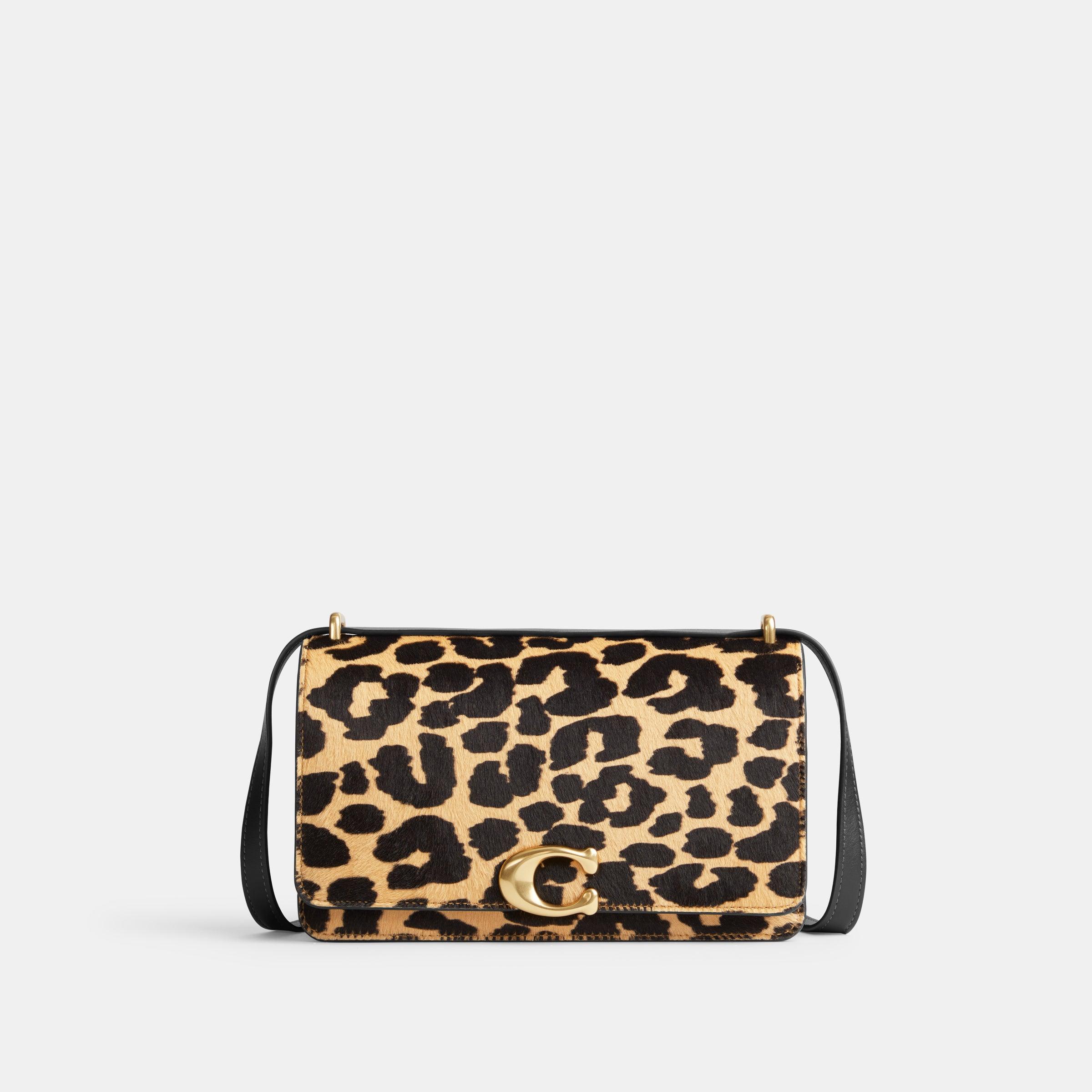 CM515-Bandit Shoulder Bag In Haircalf With Leopard Print-B4/Leopard