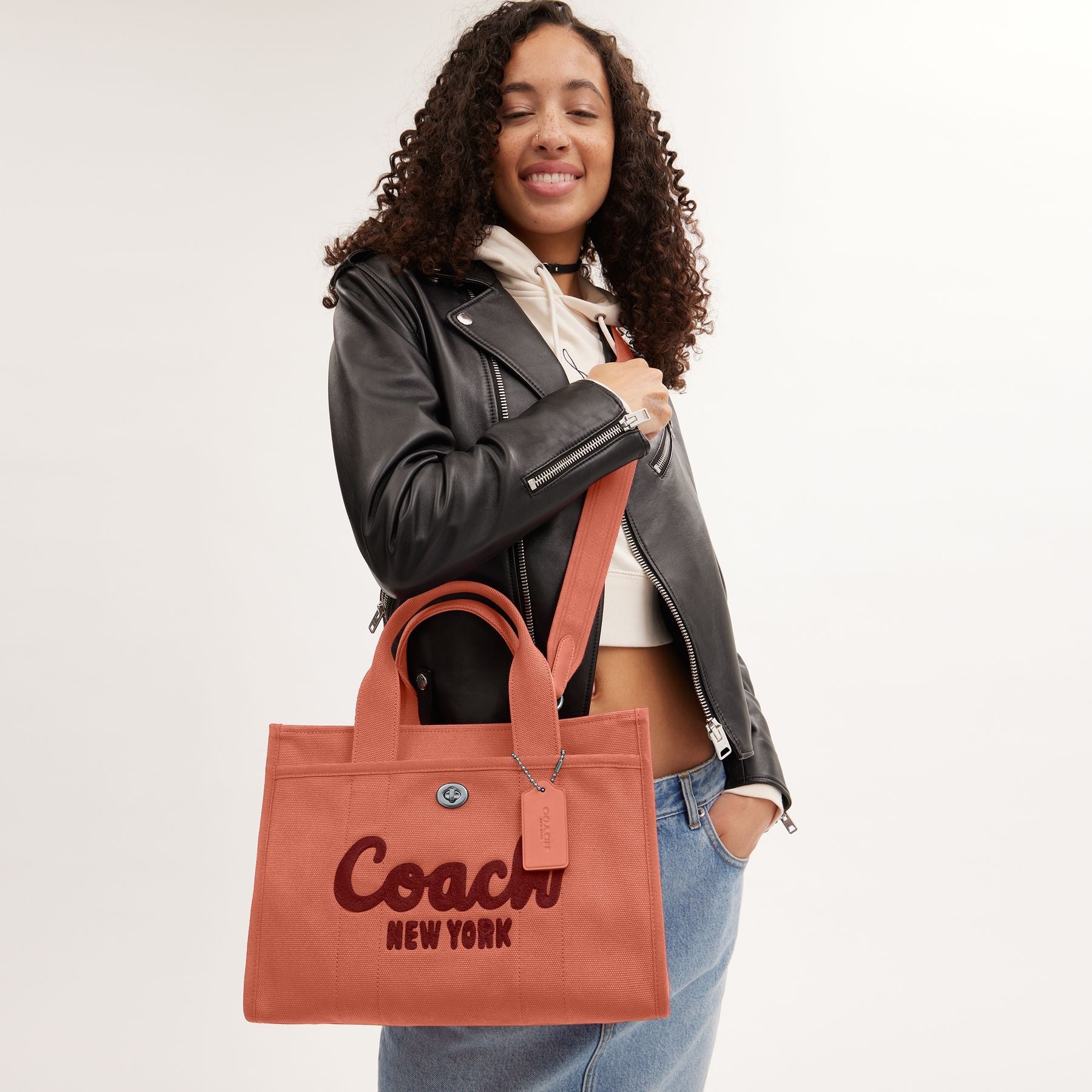 CP158-Cargo Tote Bag-LH/Light Peach