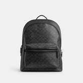 CP159-Charter Backpack In Signature Canvas-Charcoal