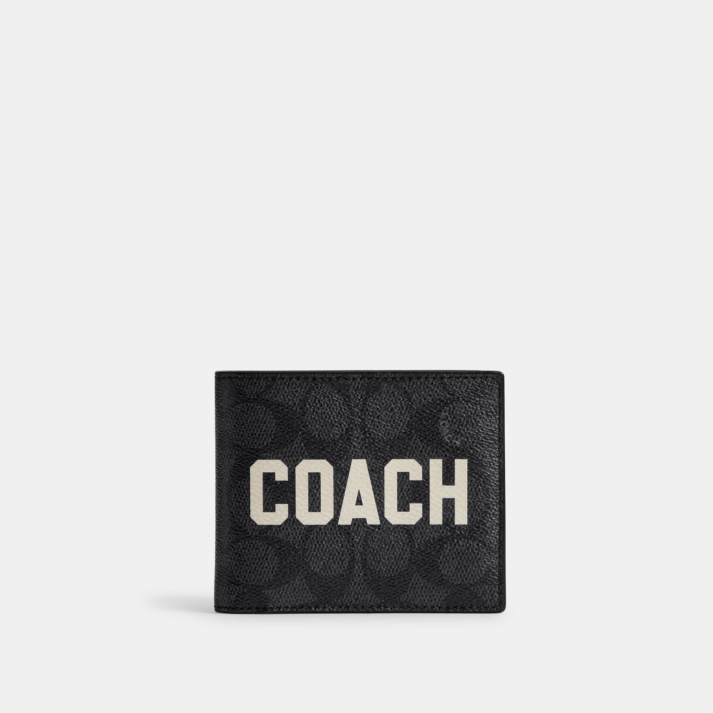 3-In-1 Wallet In Signature Canvas With Coach Graphic