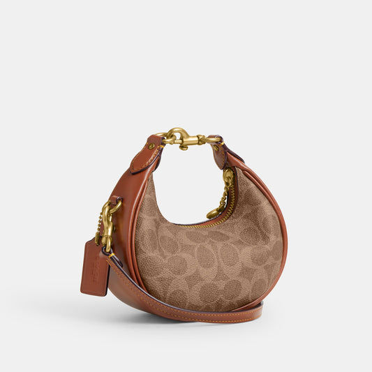 CR510-JONIE BAG IN SIGNATURE CANVAS-B4/Tan Caramel