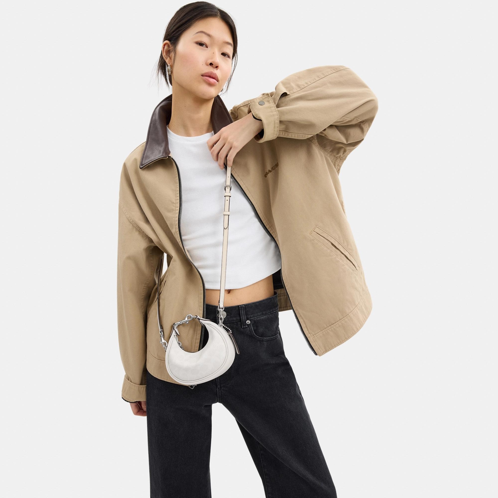 CR510-JONIE BAG IN SIGNATURE CANVAS-LH/White Chalk