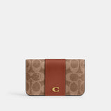 cr542-Essential Slim Card Case In Signature Canvas-B4/Tan Caramel